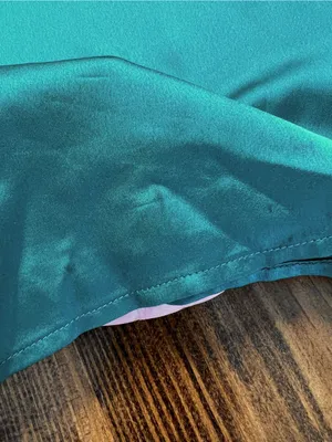 Show Me Your Mumu Jodie Emerald Luxe Green Satin One Shoulder Maxi Dress Medium thumbnail 8