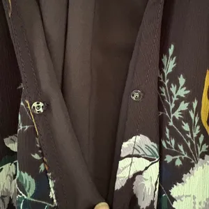 Madewell Floral Wrap Top Burgundy Side Tie‎ V-Neck Blouse 3/4 Sleeve Size M thumbnail 10