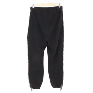 ASOS Fringe Trim Joggers Sweatpants Womens Size 8 Black Boho Western Fleece Cozy thumbnail 6