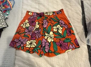 Roller Rabbit Jorales Floral Embroidered High-Rise Shorts thumbnail 1