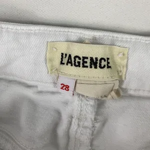 L'AGENCE‎ Jeans Womens 28 White Bootcut High Rise Stretch Denim Made USA thumbnail 2