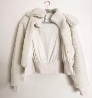 Alo Foxy Sherpa Jacket Ivory S thumbnail 6