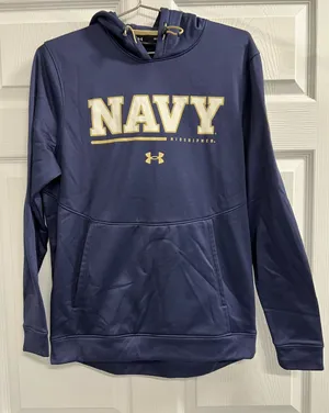 Under Armour Naval Academy Blue Women’s Hoodie - Size Small - VGUC thumbnail 1