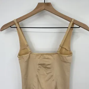 Spanx Open Bust Mid Thigh Bodysuit Tan Nude Convertible Shapewear Womens XLarge thumbnail 8