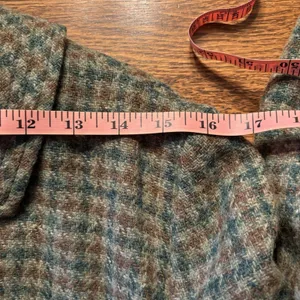 Vintage‎ 80's Wool Women's Green Plaid Jacket Preppy thumbnail 7