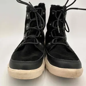 SOREL Women's Black Waterproof Lace-Up Explorer II Joan Boots Size 9.5 thumbnail 3
