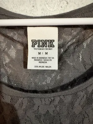 Victoria’s Secret PINK Sheer Lace Long Sleeve Top | Size: Medium thumbnail 4