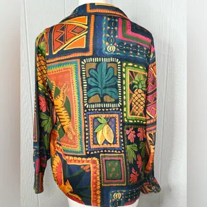 Rachel Zoe Colorful Geometric Blouse thumbnail 5