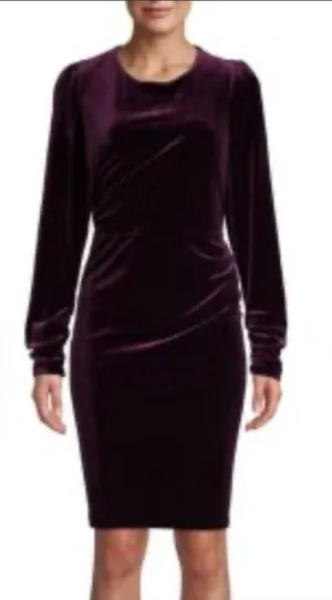 CALVIN KLEIN Women’s Burgundy Dress Size Medium EUC thumbnail 1