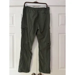 PacSun Relaxed Cargo Pants Olive Green Drawstring Utility Trousers Womens Large thumbnail 2