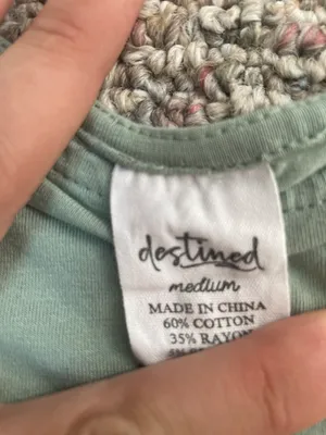 Tilly's green round neck top thumbnail 3