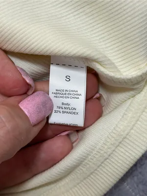 Kids Long-Sleeve Crewneck Top - Cream thumbnail 4