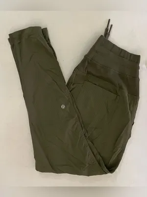 Lululemon Street To Studio Pants Unlined 26”Olive Green Size 4 thumbnail 7