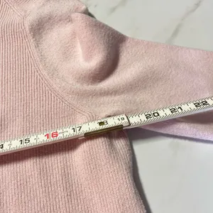 Lululemon Take it all in Cotton Blend Crewneck sweater strawberry light pink M thumbnail 7
