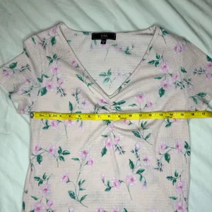 VIBE pink floral print short-sleeve top thumbnail 3