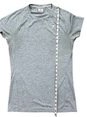 Gymshark Vital Seamless Athletic Short Sleeve Logo T-Shirt Gray Medium thumbnail 10