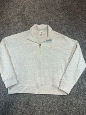 Yogalicious Cloud Plush Elite Bomber Jacket Heather Gray S thumbnail 2