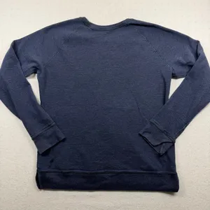 Lululemon Reversible Crewneck Sweatshirt Women’s Large Blue Striped Pullover thumbnail 2