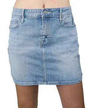 Levis Light Wash Mid Rise Denim Mini Skirt thumbnail 1