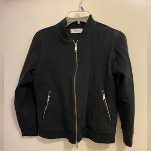 Everlane Womens Black Full Zip Jacket Size S Small Bust 34” Zipper thumbnail 1