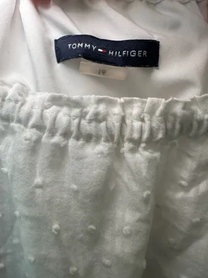 Tommy Hilfiger White Tiered Ruffled Midi Dress thumbnail 2