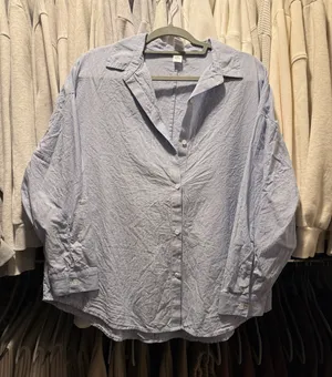Nordstrom Striped Button Up Blue thumbnail 1