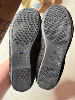 Rothy’s The Daily Knit Flats Women’s Size 10.5 Black Washable Round Toe Shoes thumbnail 5