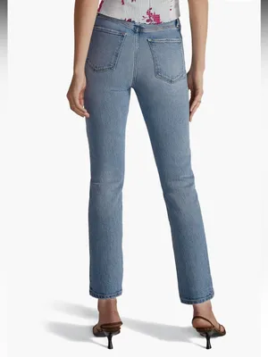 Favorite Daughter Valentina Super High Rise Cigarette Ankle Jeans in Santiago thumbnail 3