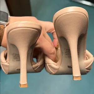 Billini | 8 Woman’s Tan‎ Heels with Woven Design Square Toe thumbnail 7