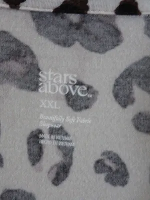 Stars Above Leopard Print Pajama Set Size XXL thumbnail 6