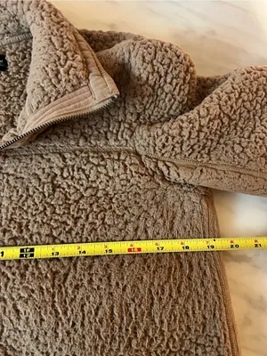 Abercrombie & Fitch Soft A&F Sherpa Fleece Quarter Zip Pullover Medium thumbnail 4