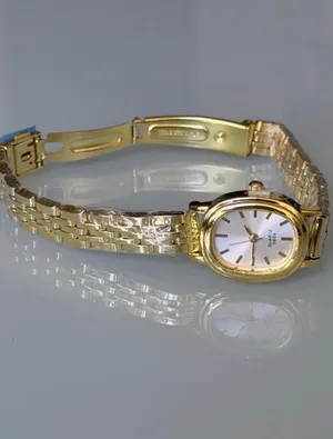 Brand New Y2k style Gold quartz watch with white face and gold hands Condition thumbnail 4