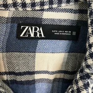 Zara Gingham plaid Gauzy Oversized Shacket Button Up Small thumbnail 7