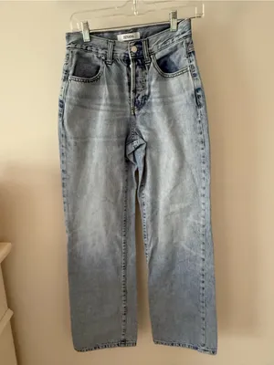 Zenana Outfitters Light Blue Washed Denim Jeans thumbnail 4