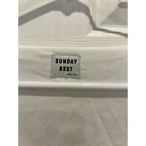 Aritzia Sunday Best White Gold Metallic Foil Dot Babydoll Mini Dress Womens‎ L thumbnail 3