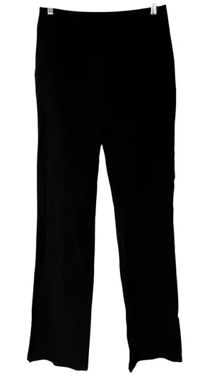 Djerf Avenue black gray striped high waist trousers 35 inseam womens M $170 MRSP thumbnail 1