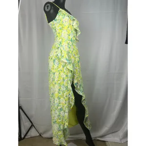 LOST + WANDER Sunbloom Eyelet Floral Maxi XS Dress Yellow + Free Necklace thumbnail 2