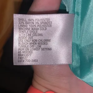 NWT Vintage Worthington A-Line Skirt Teal Green 12P Turn Lock Pockets thumbnail 8
