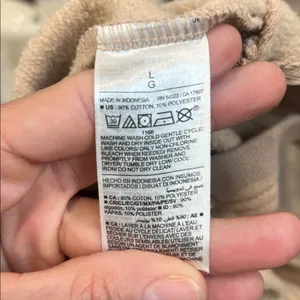 Old Navy women’s Beige Zip-Up Sweatshirt size large. thumbnail 8