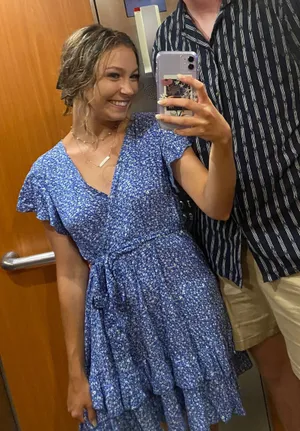 Wrap Dress Blue Size M thumbnail 2