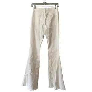 Saints & Hearts Women Size Small White Flare Jeans Boho Y2K Bell Bottom Hippie thumbnail 2