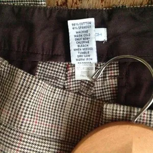 Gap Vintage Y2K Stretch Glen Plaid Flare Cuffed Trousers - Sz 6 thumbnail 6