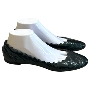 Chloé Lauren Scalloped Ballet Flats Deep Teal Patent Leather‎ EU 40 US 9.5 thumbnail 6