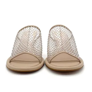 Ted Baker Celya Crystal Mesh Heeled Mules Sandals Nude Tan Size EU 39 US 8.5 thumbnail 10