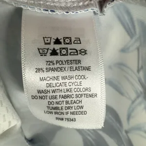TOMMY BAHAMA Golf & Tennis Blue/White Tabu Jungle Print Zip Front Jacket Medium thumbnail 6