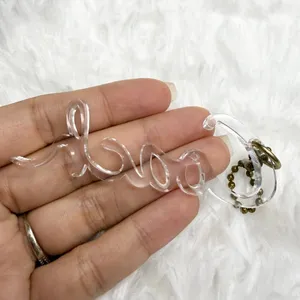 3” COACH Clear Poppy Fob Bag Charm Hang tag Hangtag thumbnail 2