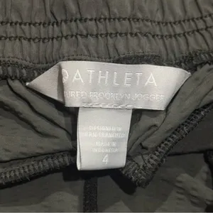 Athleta Textured Brooklyn Jogger Pants Olive Green Stretch Athletic Gym 4‎ thumbnail 5