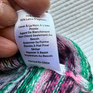 Talbots Multicolor Fair Isle Wool Nylon Lamb Wool Stripe Crew Sweater L thumbnail 10