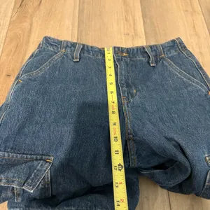 Levis 94 Baggy cotton‎ cinch Jeans Womens Blue Denim Cargo Pockets Size 23 thumbnail 10