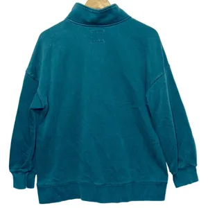 Abercrombie & Fitch Soft A&F Max Essential Green Half Zip Mock Sweatshirt Size M thumbnail 2
